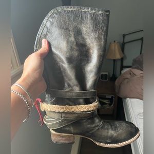 Freebird by Steven black leather boots. Size 9